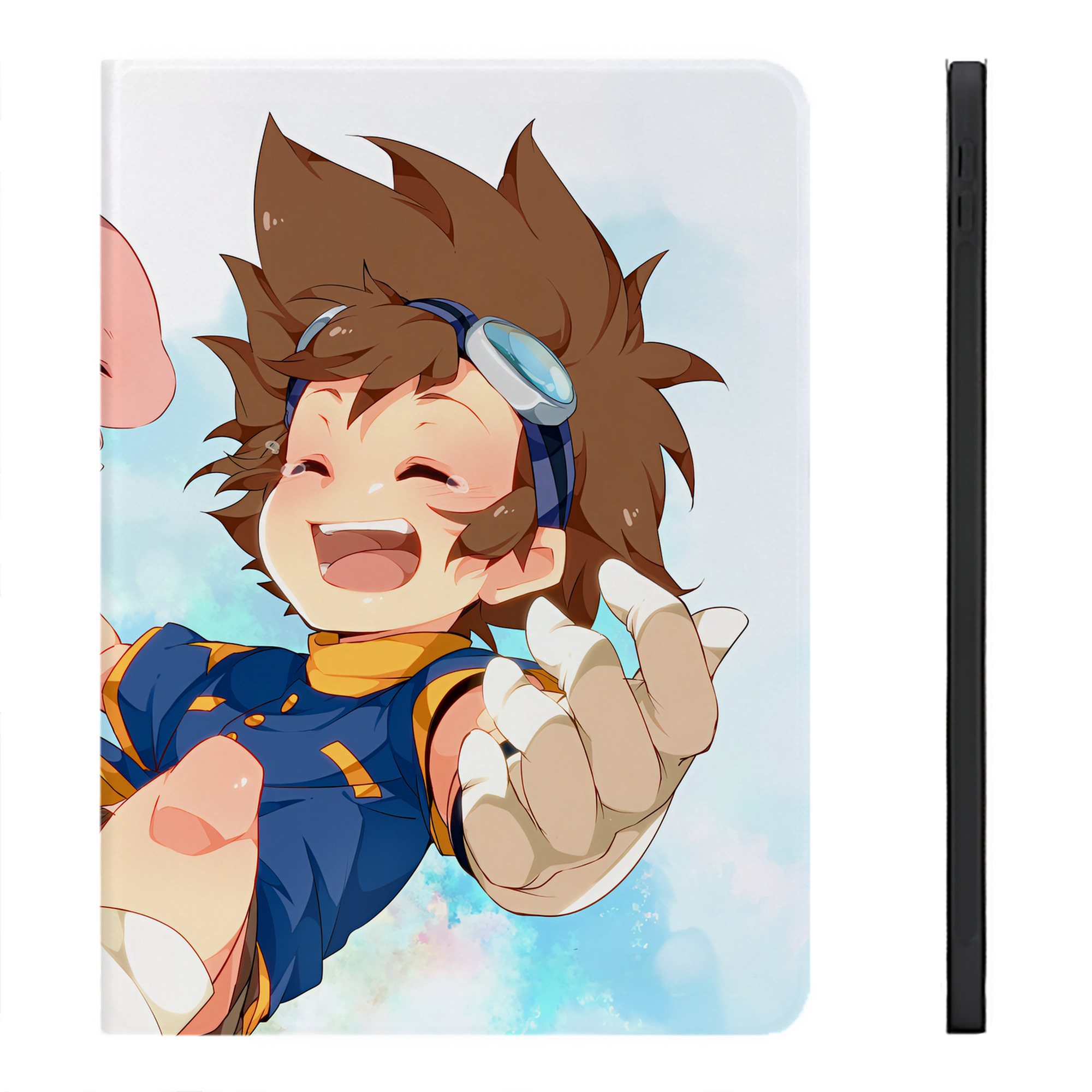 （画像用） Digimon デジタルモンスター/デジモン IPadケース ペンホルダー付き ブックスタイルデザイン